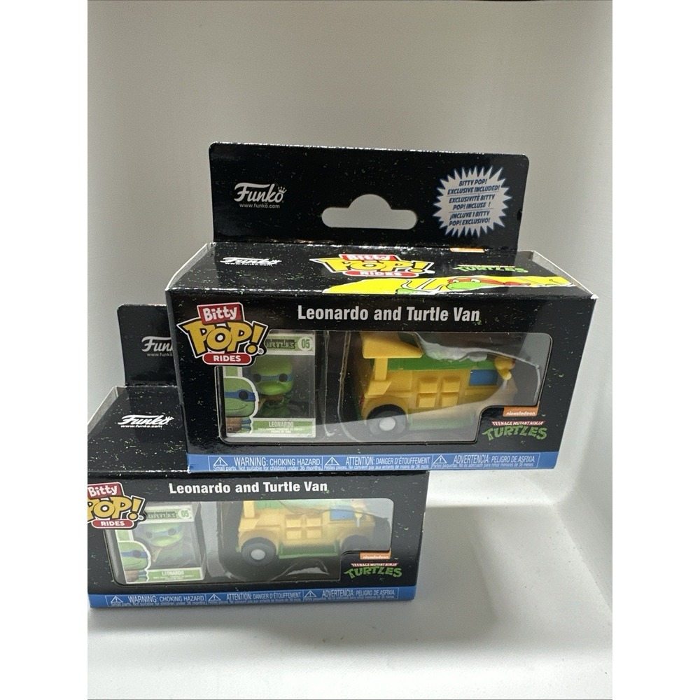 2 Funko Teenage Mutant Ninja Turtles Leonardo and Turtle Van - Target Exclusive